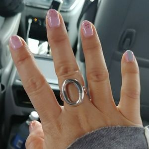 925 sterling silver oval ring